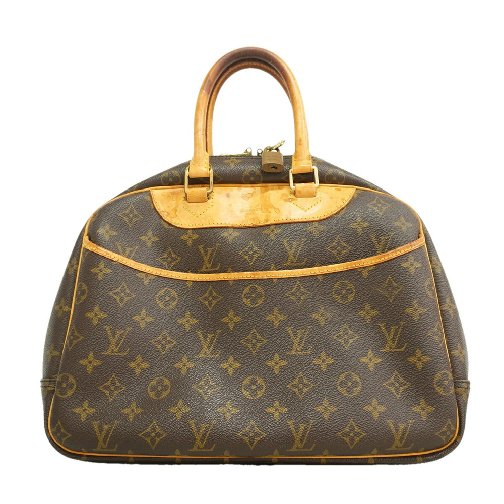 Louis Vuitton Monogram Deauville Handbag M47270 Brown Women's